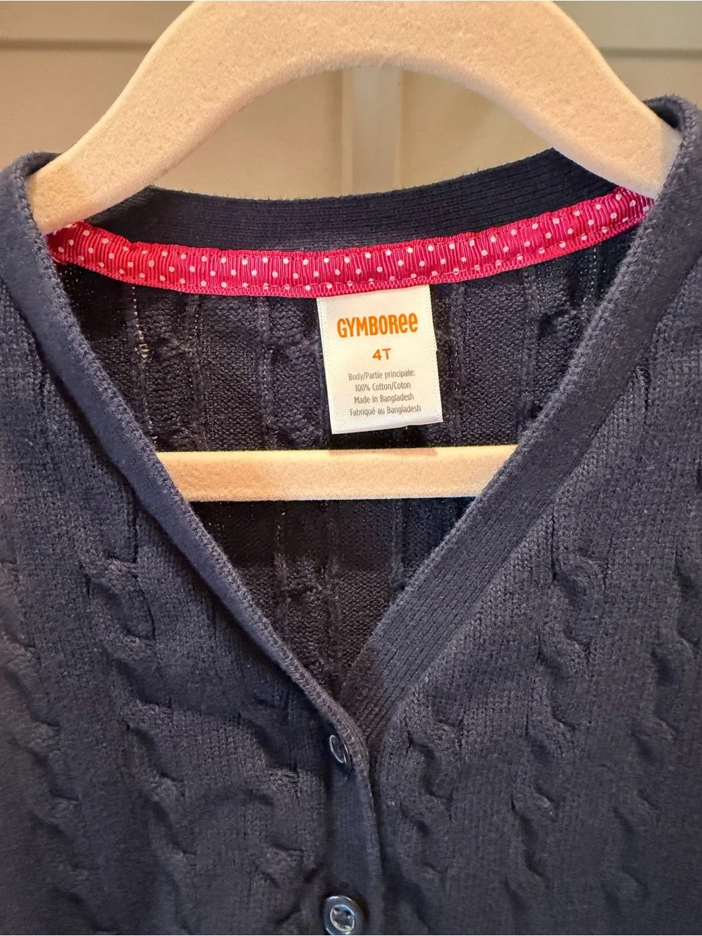 Gymboree girls lot of 2 tops 1 sweater and 2 hoodies navy school uniform 4T